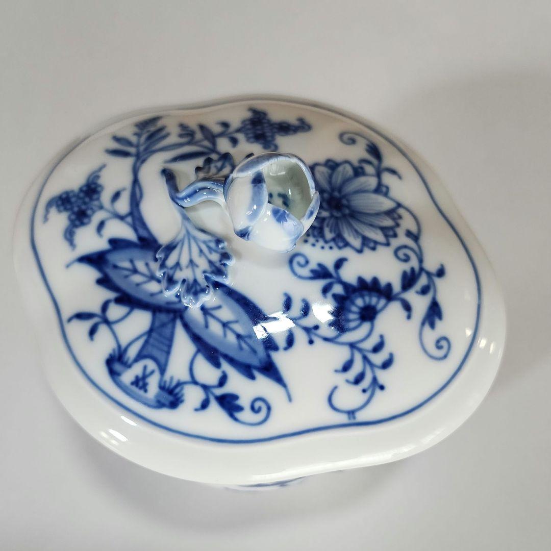 マイセン　ブルーオニオン　蓋つき　ポット　自宅展示品