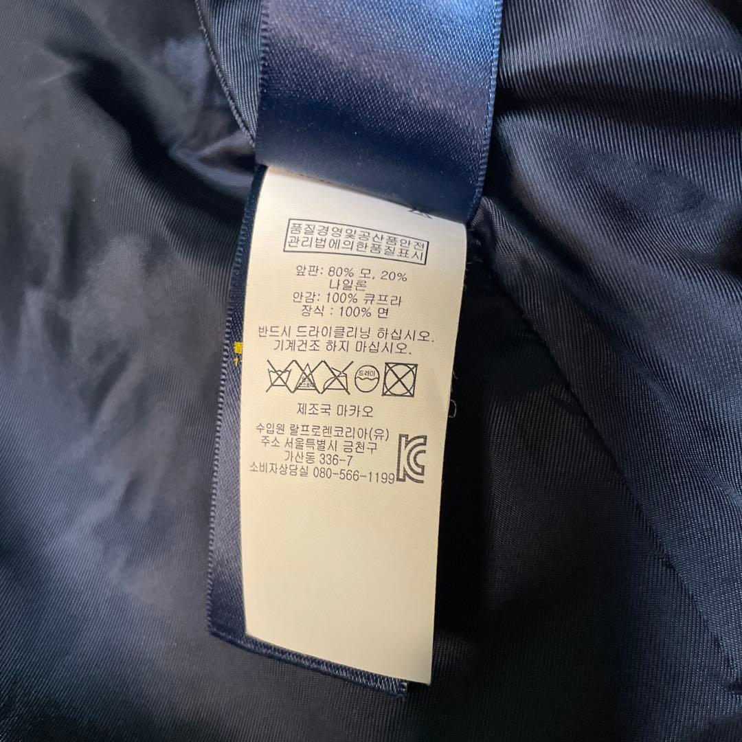 美品【POLO Ralph Lauren】ウールメルトンピーコート　ネイビー　M