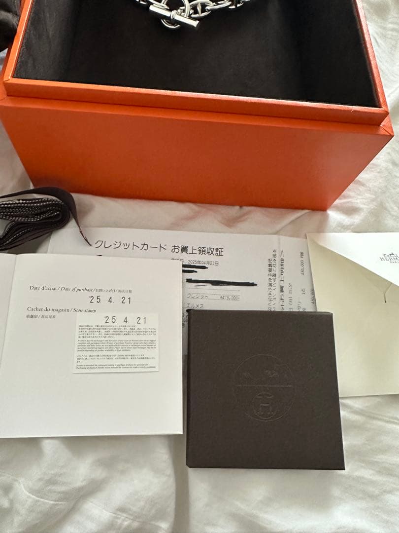 新品　HERMESシェーヌダンクル　アンカーチェーン　ネックレス