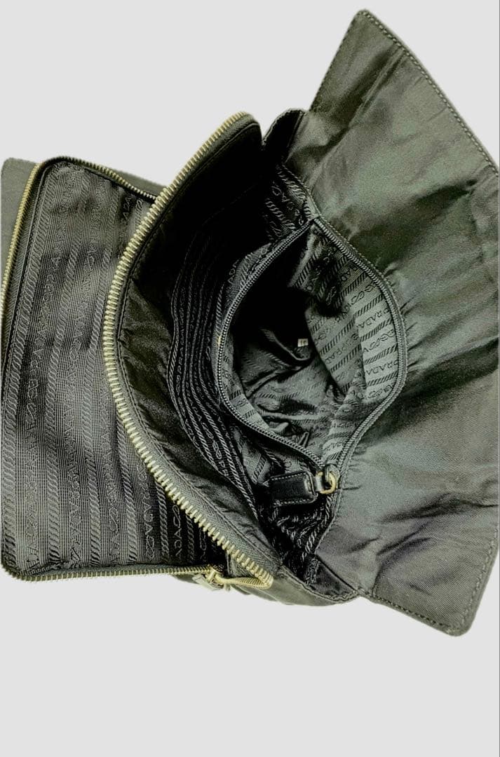 【美品】PRADAチェーン ショルダー トート バッグ ギャランティカード付