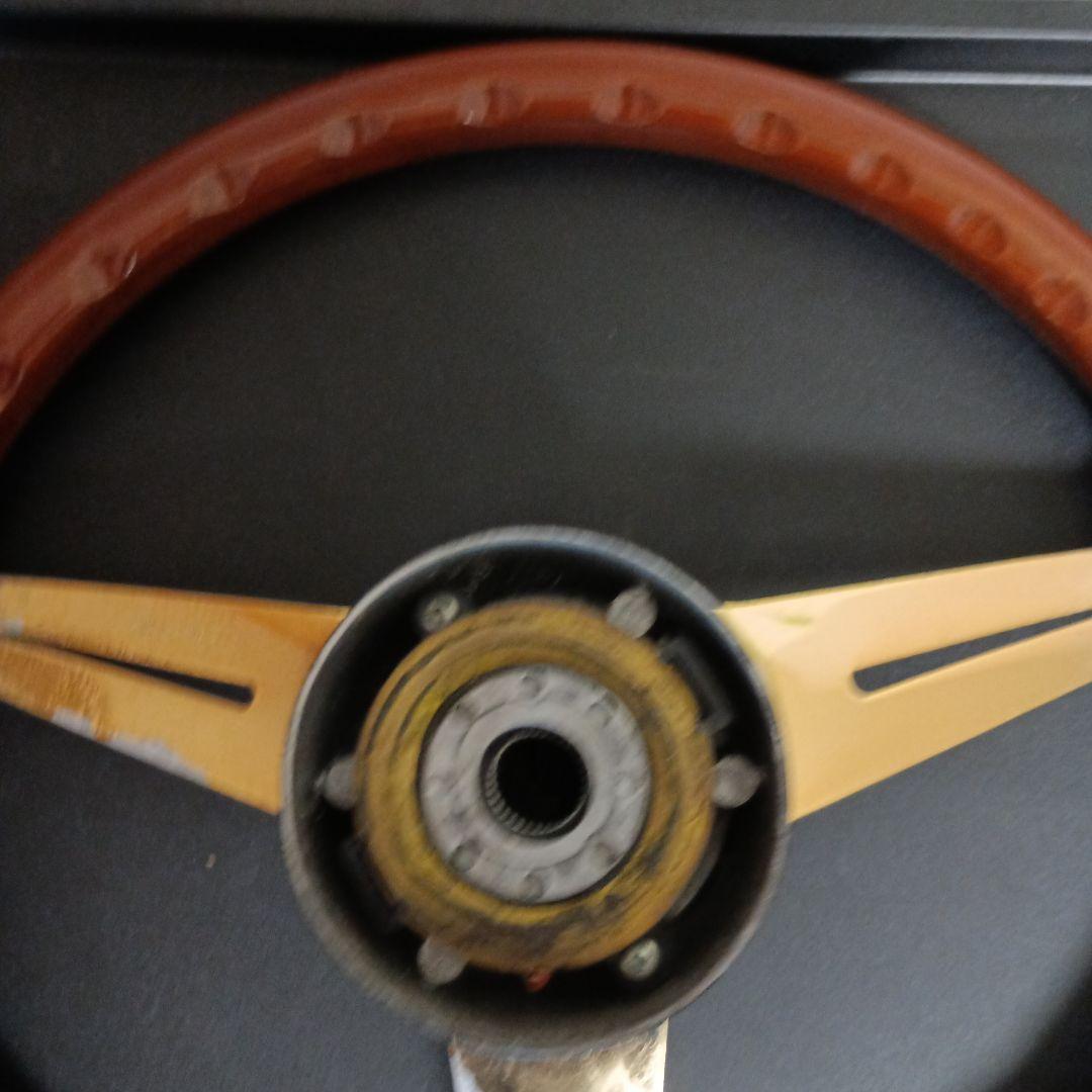 NARDI ナルディ ウッドステアリング ゴールド金メッキローライダー