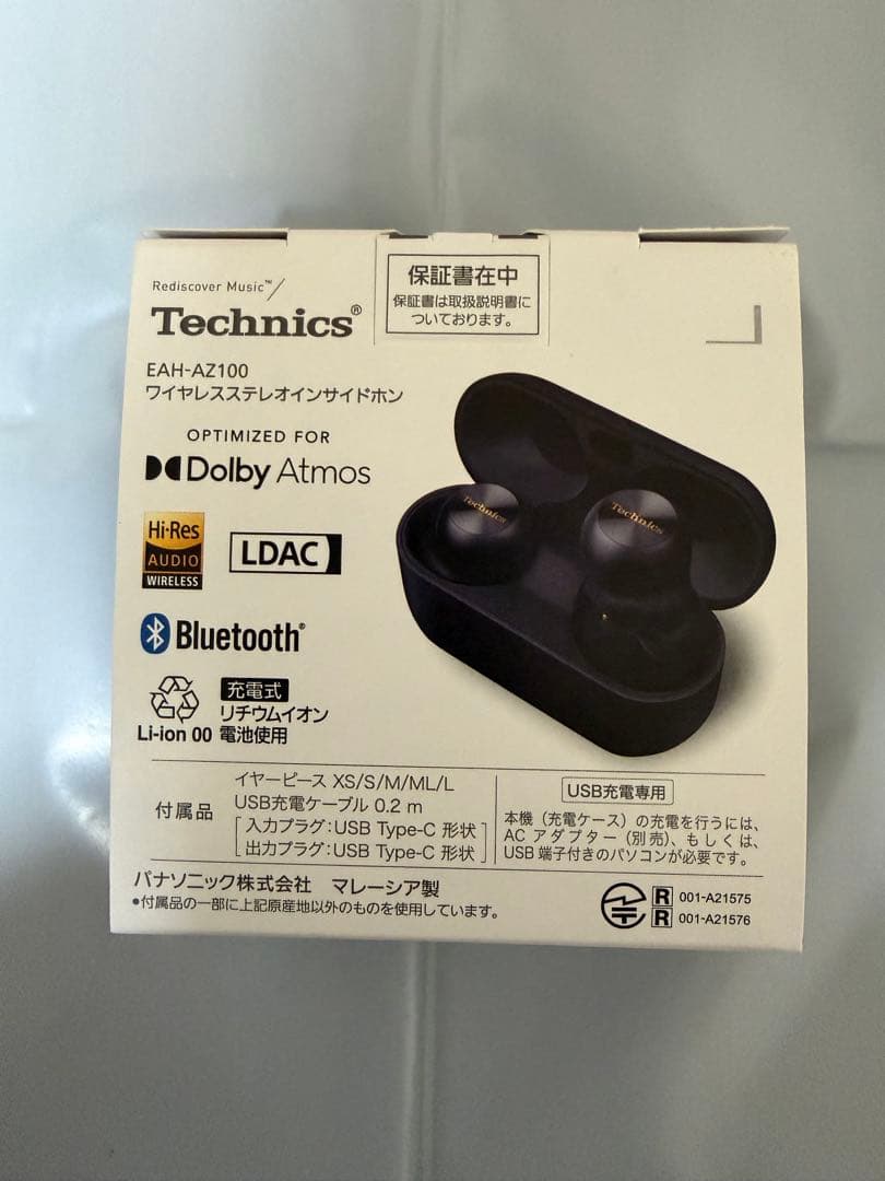 Technics　 EAH-AZ100-K　ブラック