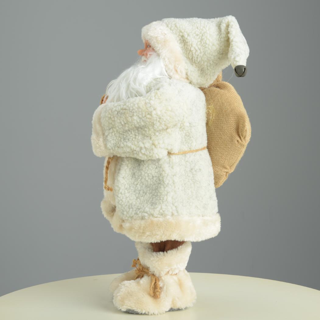 大きな白いサンタクロース　 人形 　ホワイトサンタ 　 置物　身長45㎝