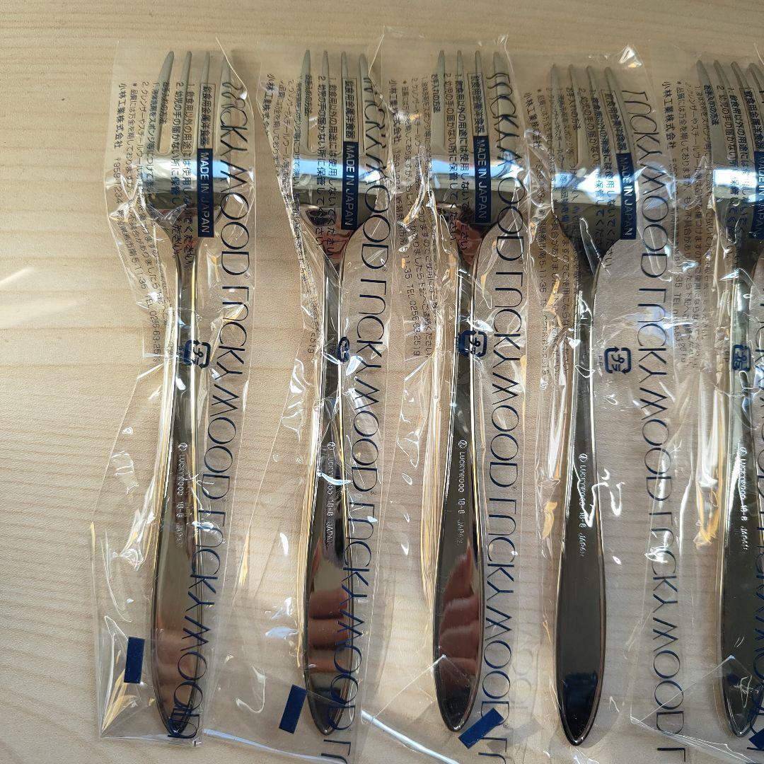 未使用　LUCKYWOOD　ラッキーウッド　カトラリーセット　25本　18-8