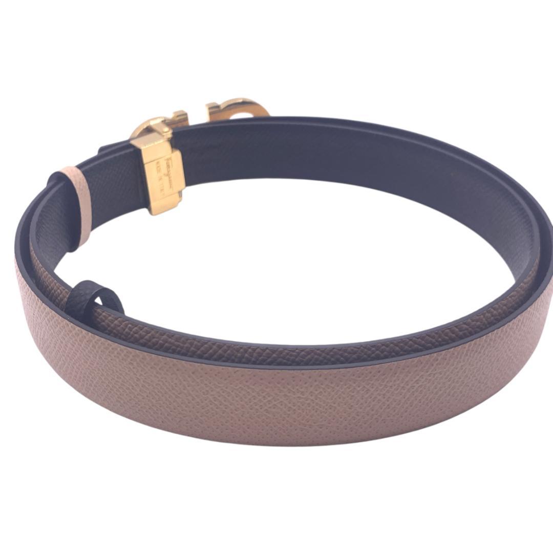 美品Ferragamo フェラガモ　ベルト リバーシブル　カット可 最大95cm