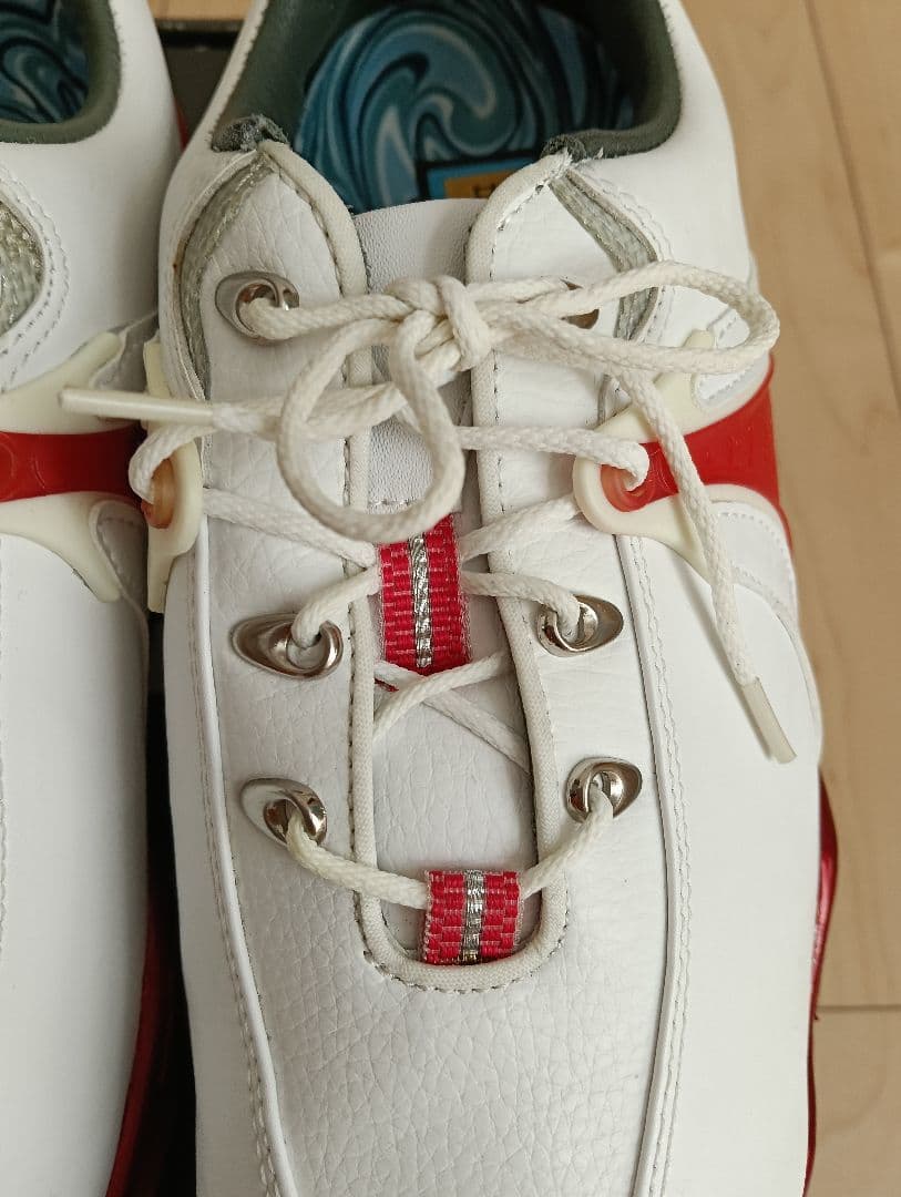 FootJoy ゴルフシューズ DRYJOYS ホワイト/レッド　25.5cm