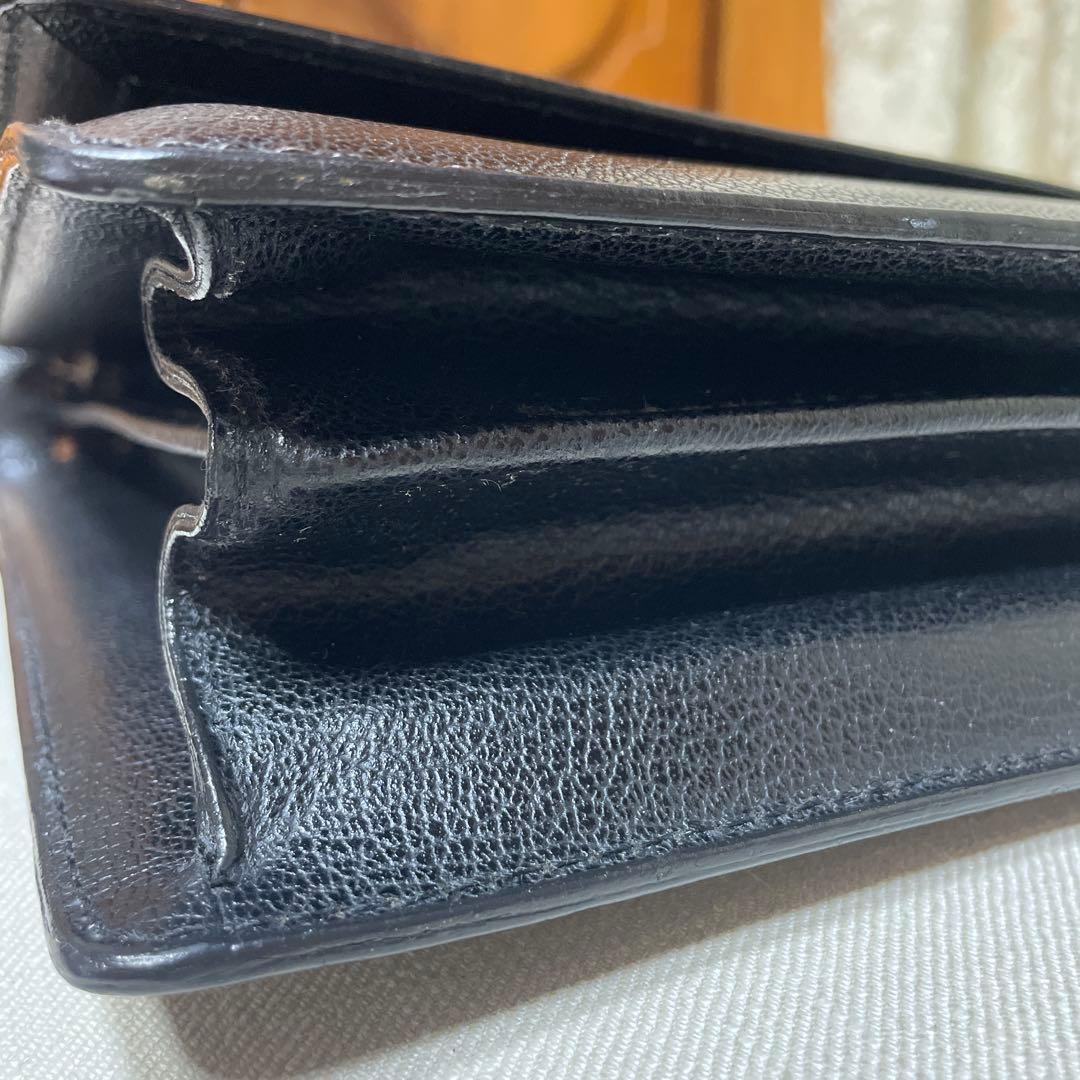 【即日発送】　サルヴァトーレ フェラガモ　ブラック レザー ブリーフケース