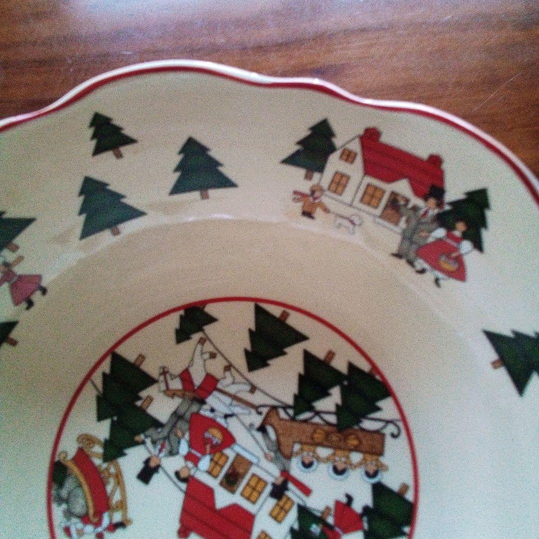 ウェッジウッドグループ　メイソンズクリスマス　陶器ボウル