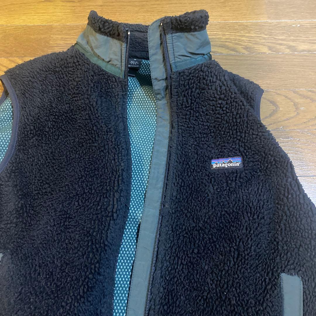 90s USA製 PATAGONIA レトロX ベスト M ブラック