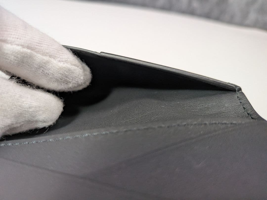 【美品】ルイヴィトン アエログラム オーガナイザー ドゥ ポッシュ 二つ折り 黒