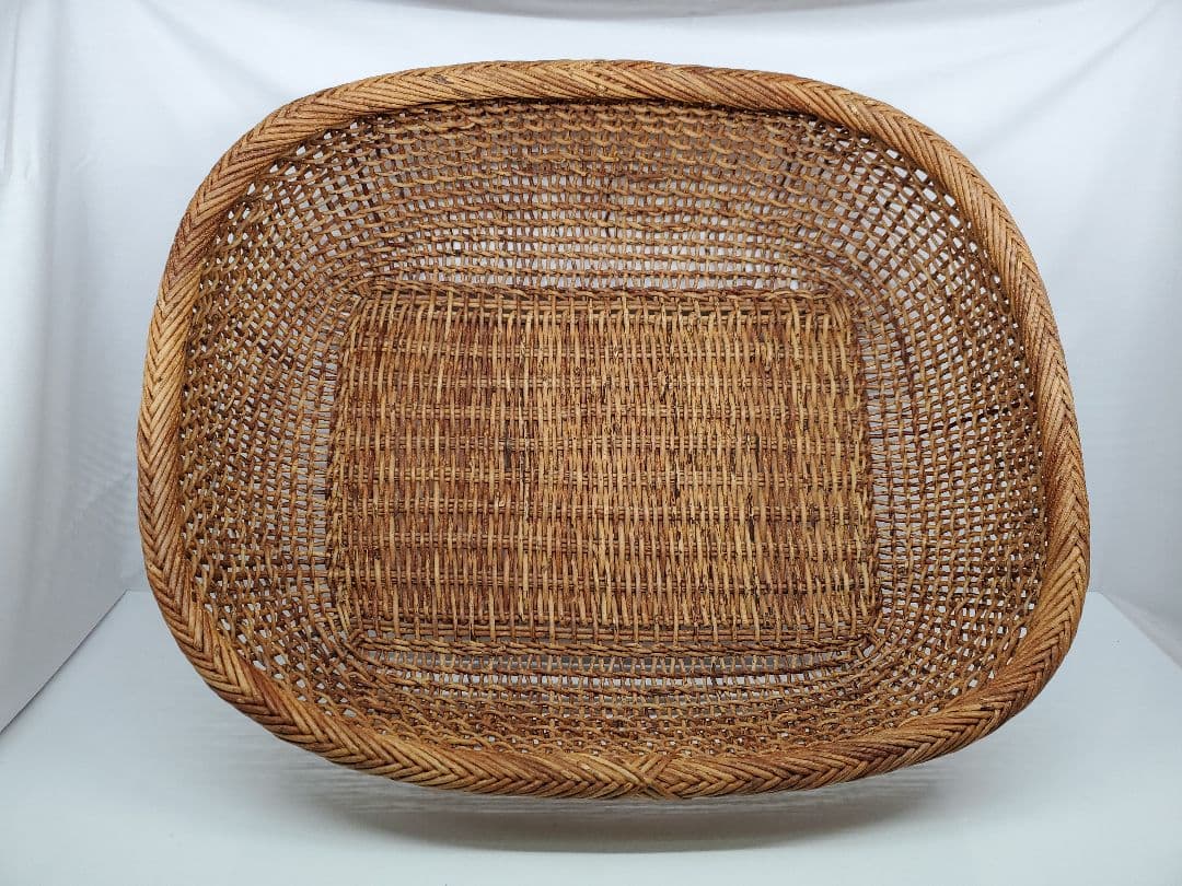 あけび　平籠　収納籠　脱衣籠　バスケット　国産