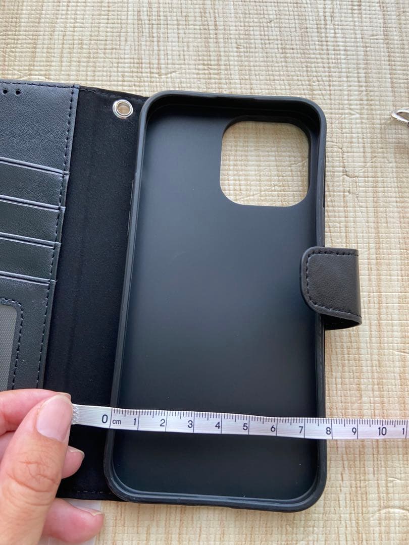 iPhone14 ProMax ケース 手帳 スマホ ブラック 財布