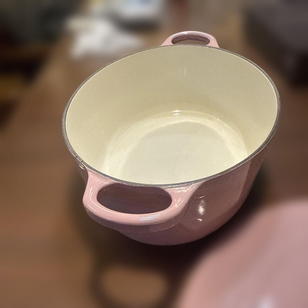LE CREUSET 両手鍋 25cm ピンク オーバル