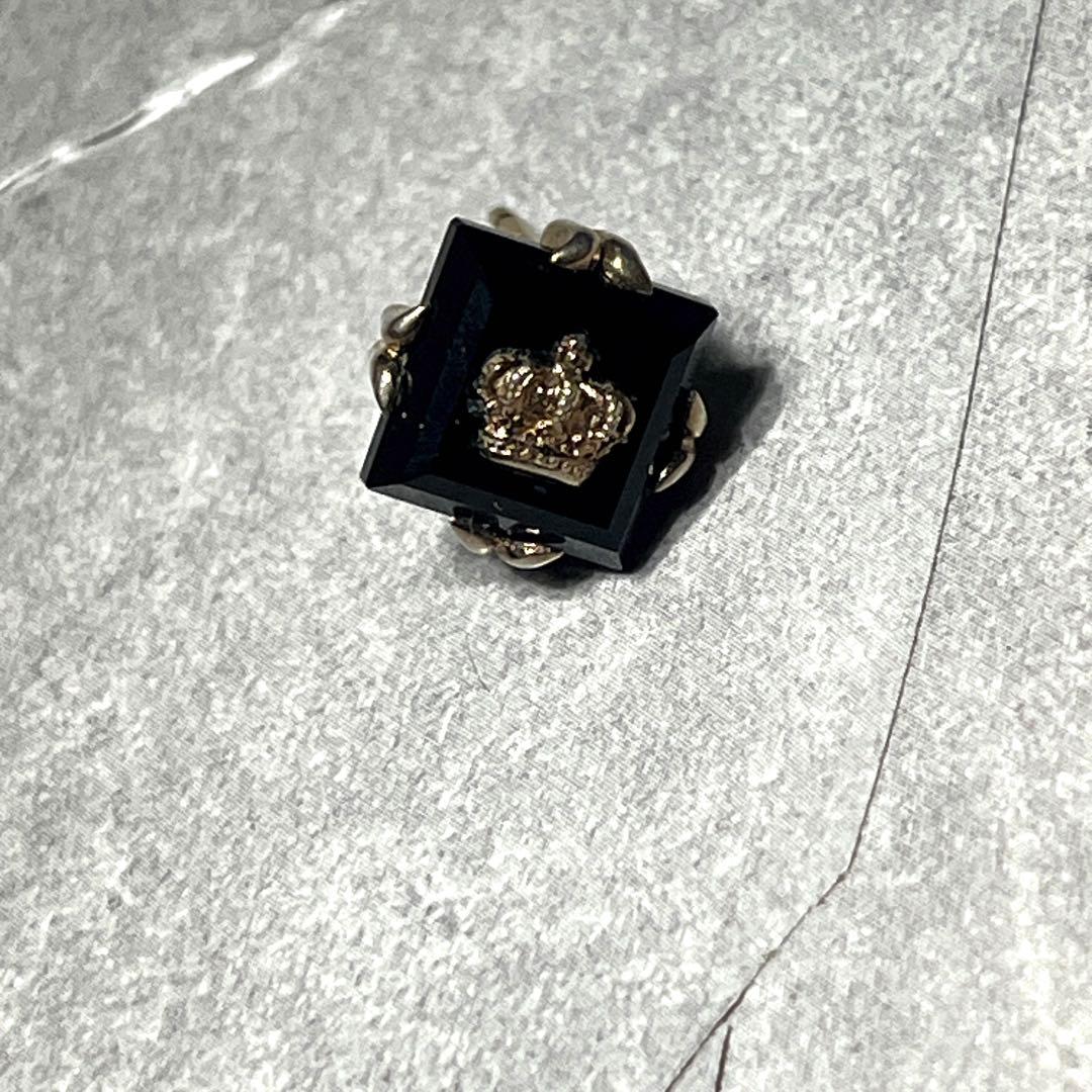 ギャラ付きJUSTIN DAVIS BLACK ICEピアス　ゴールド　k18