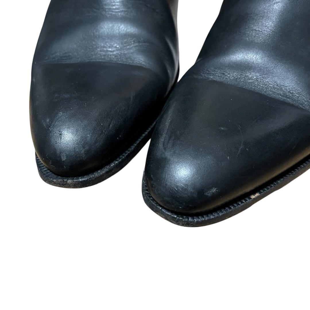 おっすおらクリリン D&G ドルガバ レザー　ムートン　ブーツ 8.5 黒