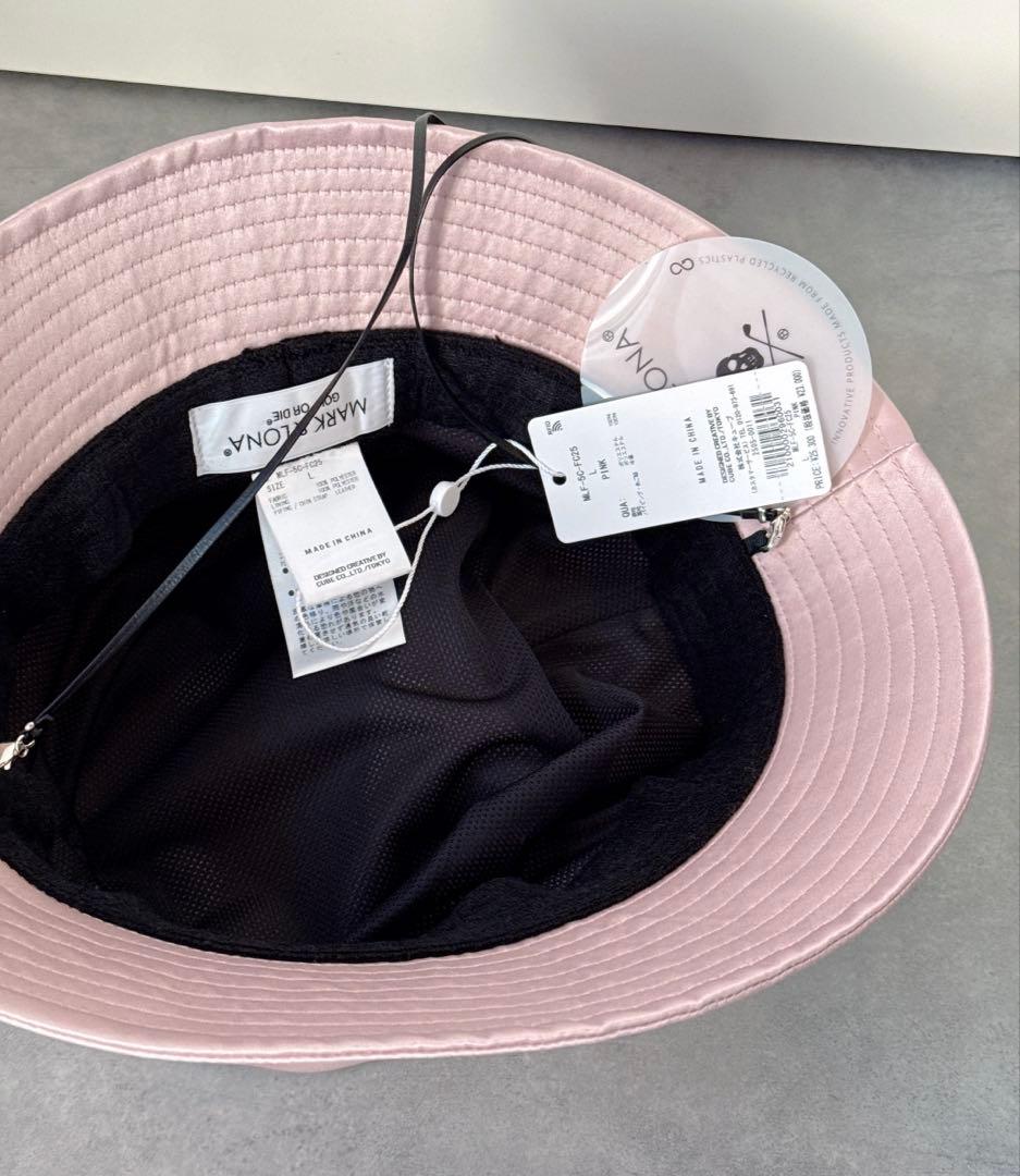 新品 ✨ MARK&LONA バゲットハット 帽子 マーク&ロナ ピンク メンズ
