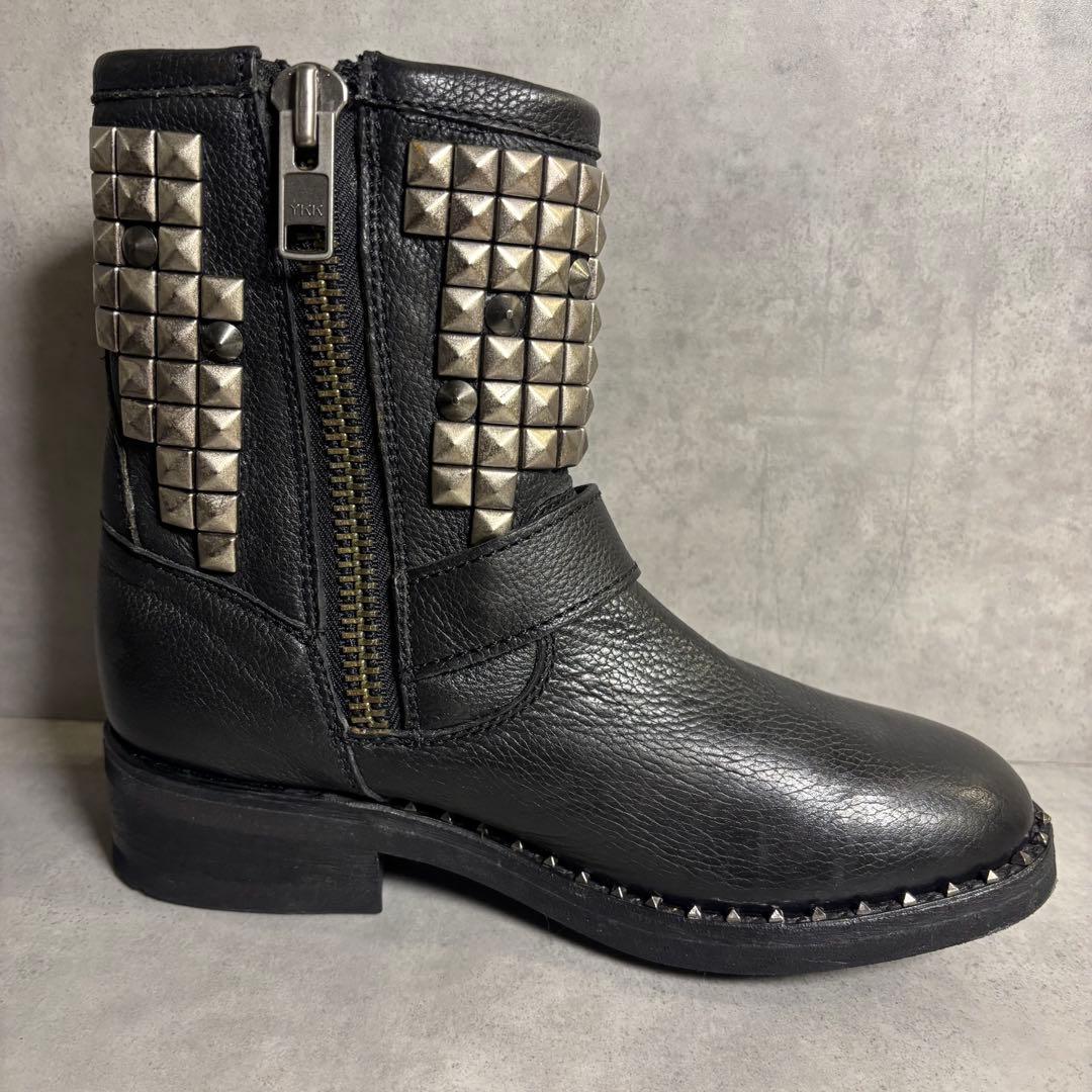00s y2k ASH スタッズ エンジニアブーツ 37 23.5㎝