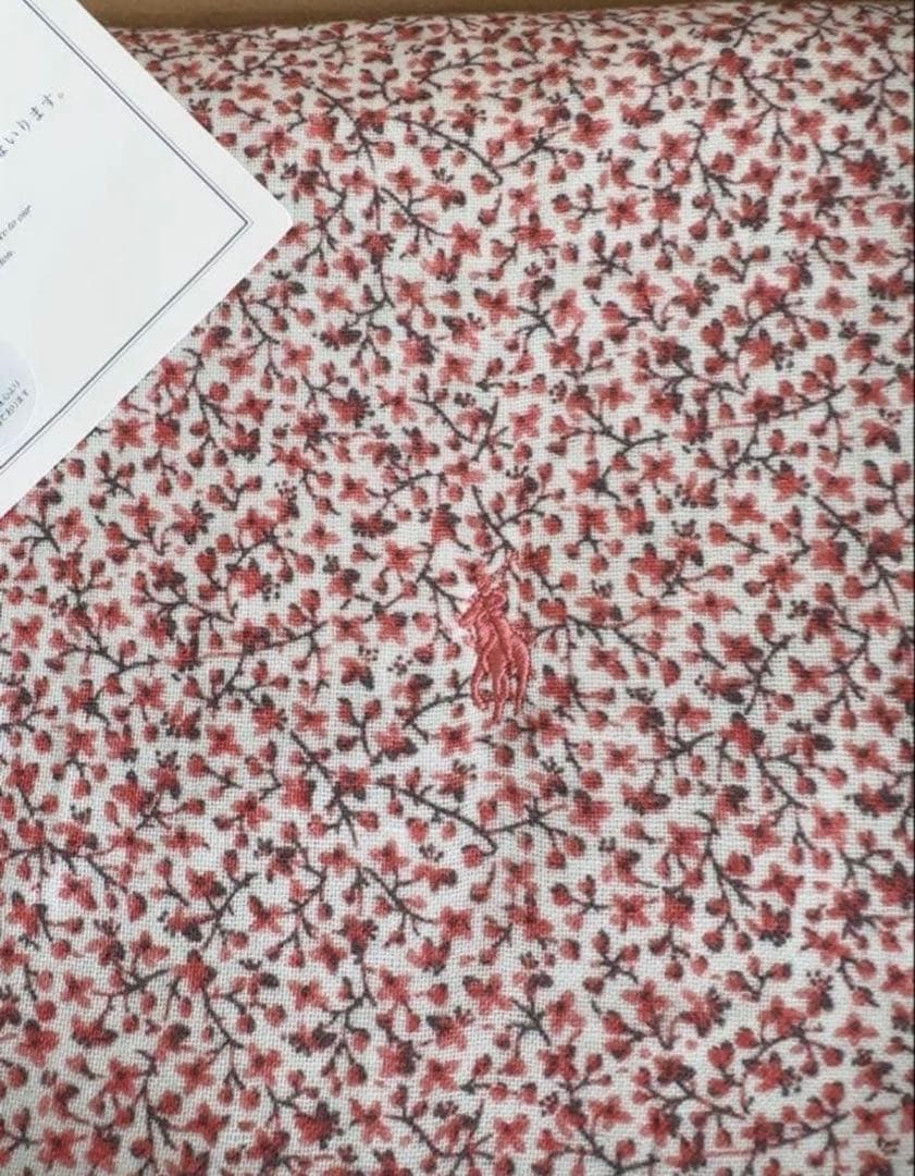 POLO ラルフローレン　ブランケット　花柄 片面ガーゼ生地　シングル