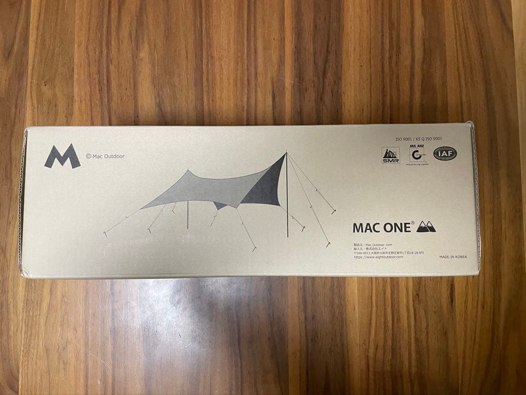 （新品未使用）マックワンタープ　チャコールL 　ヘキサ　MAC ONE