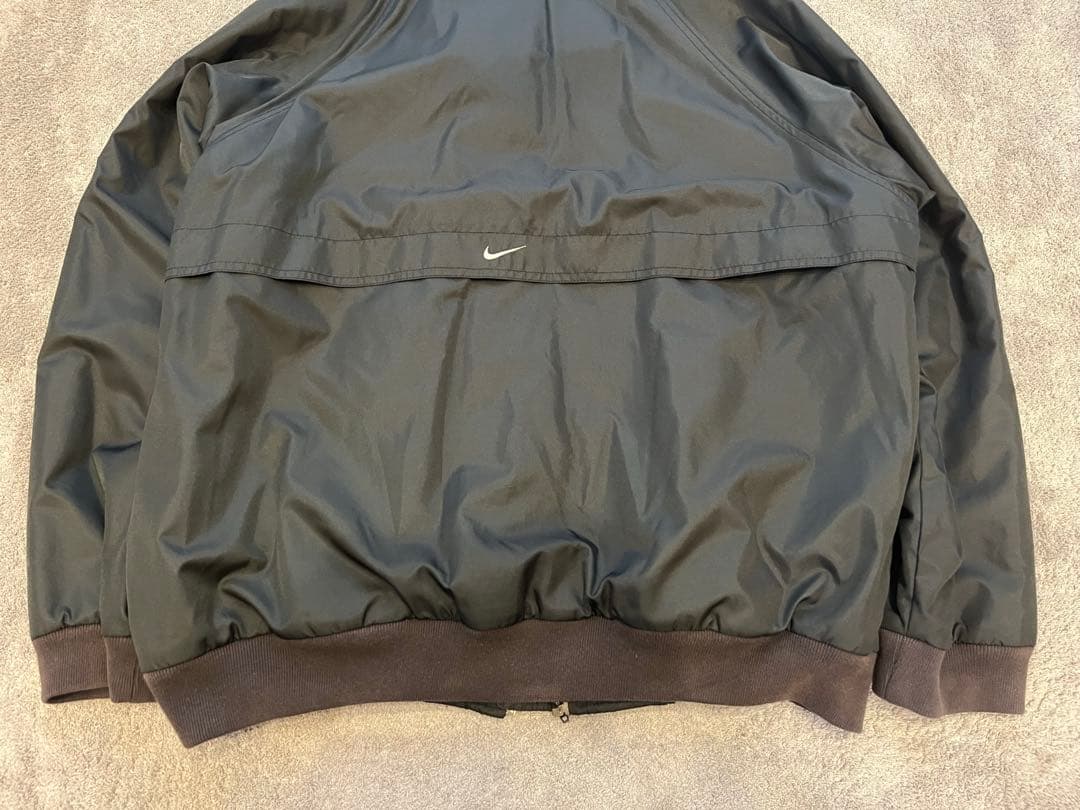 90s Nike 銀タグ フード付きナイロンジャケット XL ブラック