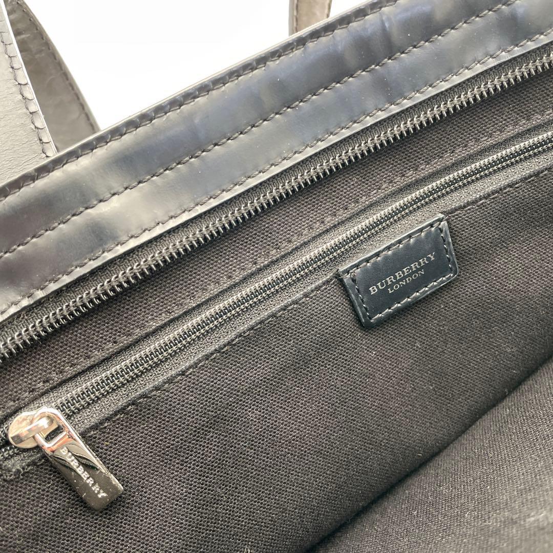 【akp様】Burberry バーバリーロンドンノバチェックPVCトートバック②