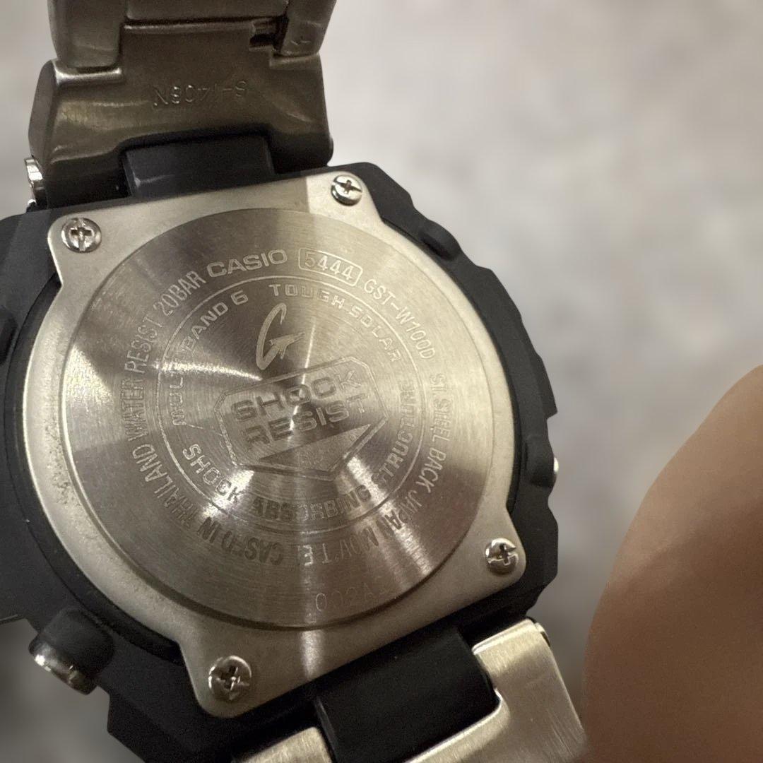3*7様 06237CASIO G-SHOCK GST-W100D 電波ソーラー