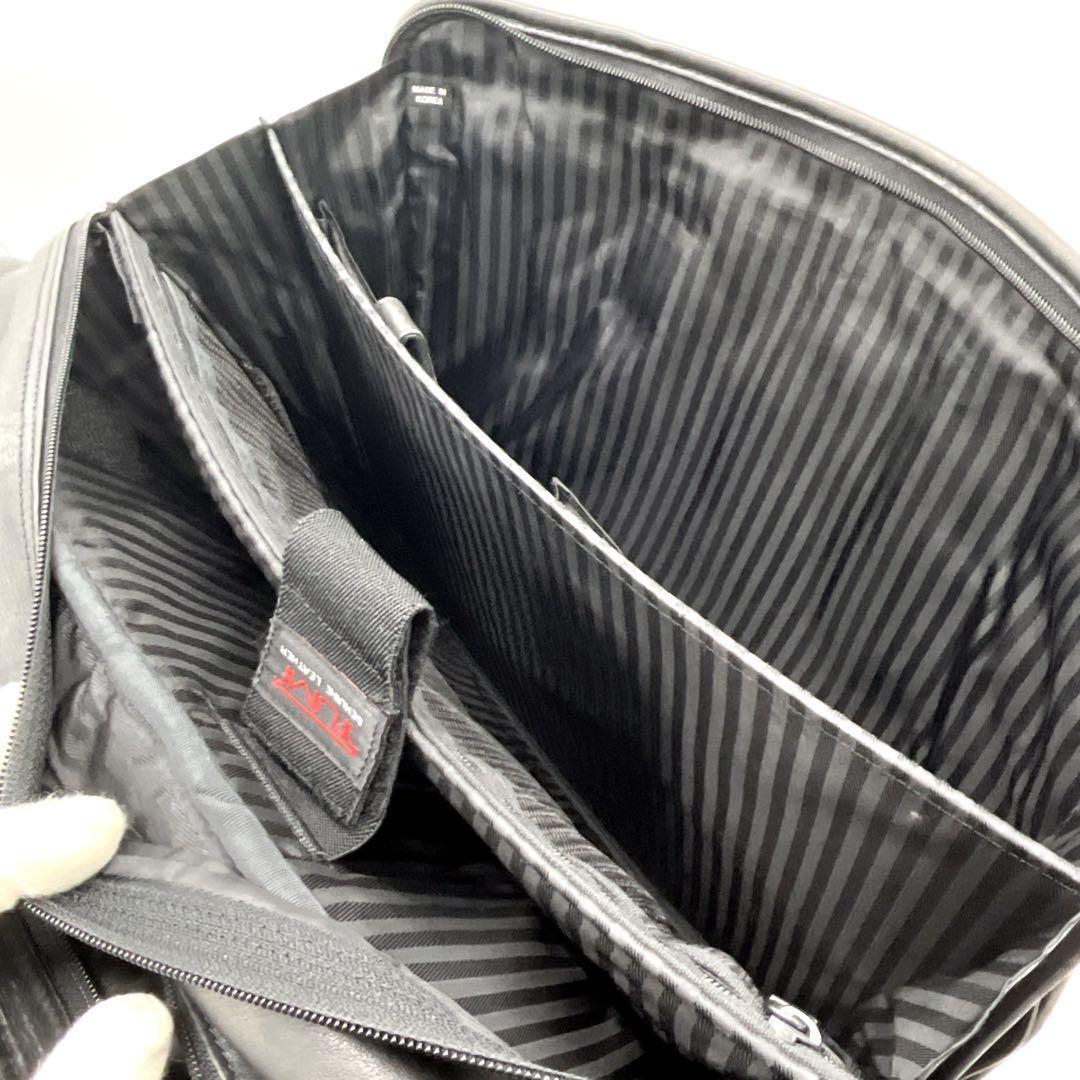 TUMI オールレザー 2WAY ビジネスバック 2層式 エキスパンダブル機能