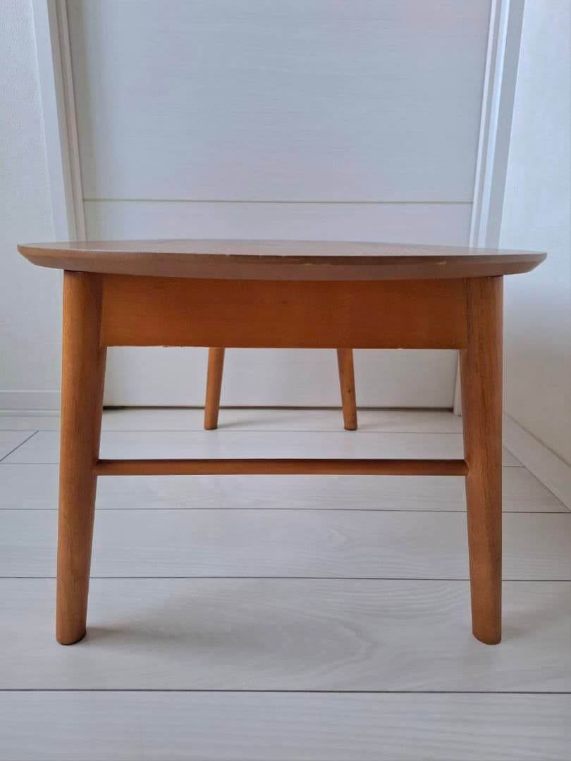 ローテーブル　センターテーブル　折りたたみ　安井家具　エッグ型