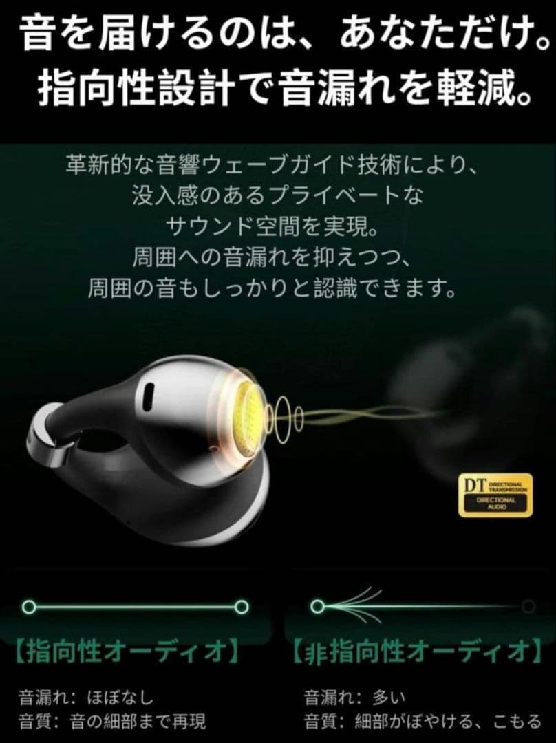 BUTTONS CLIP ワイヤレスイヤホン シルバー・ブラック