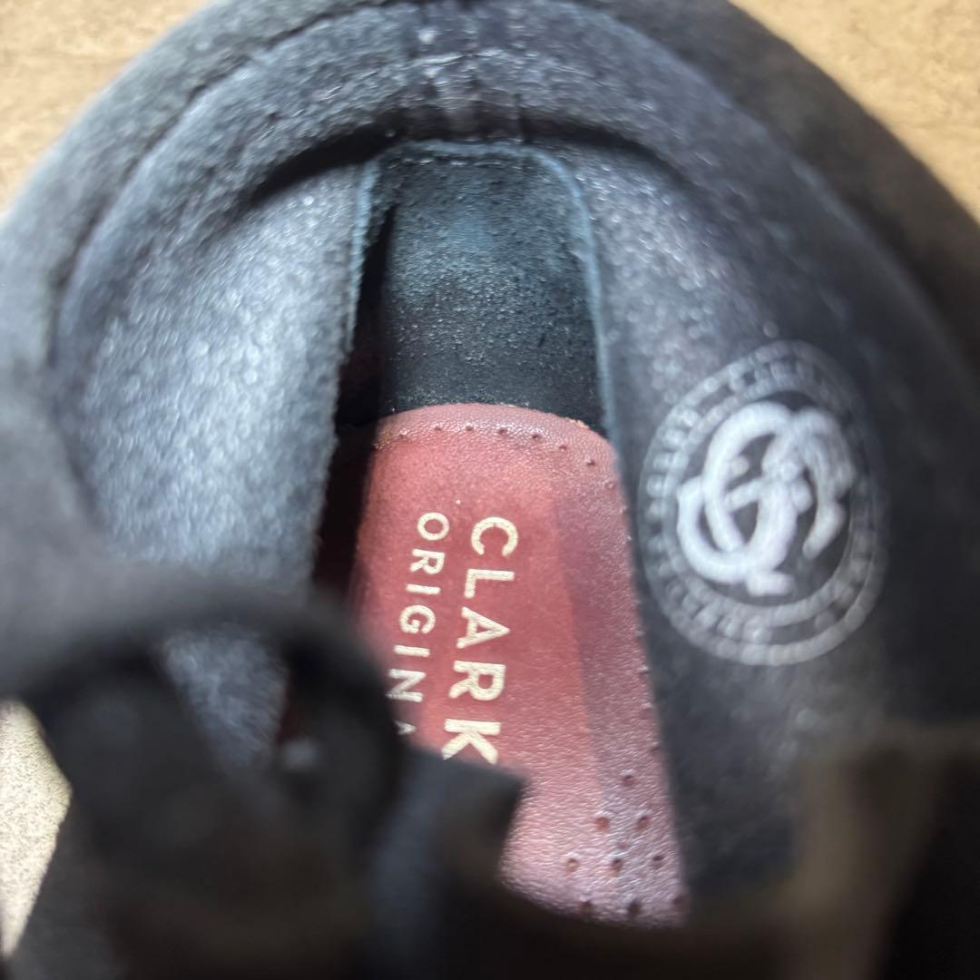 【美品】CLARKS クラークス26 wallabeeワラビー　スエード　黒