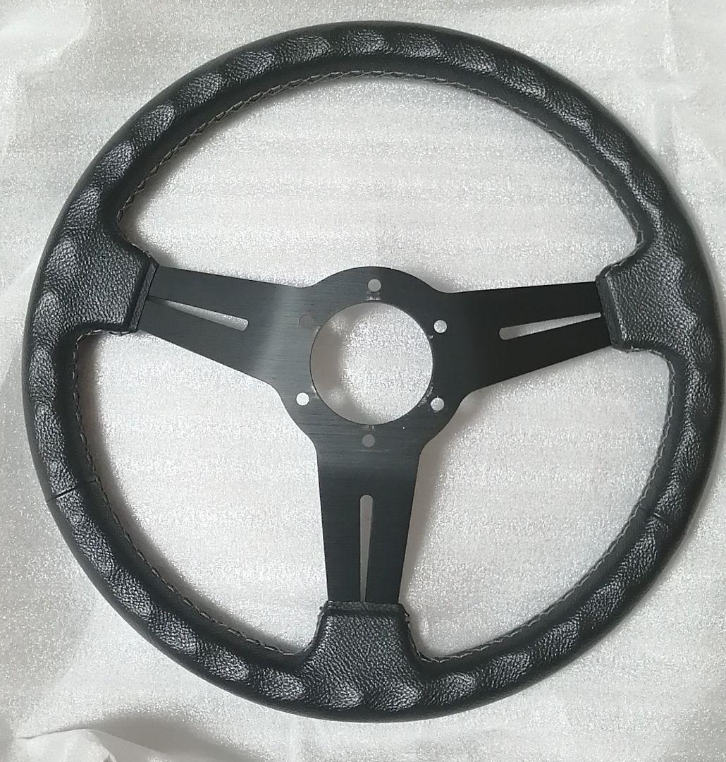 URAS ブラックレザー ステアリング 3スポーク