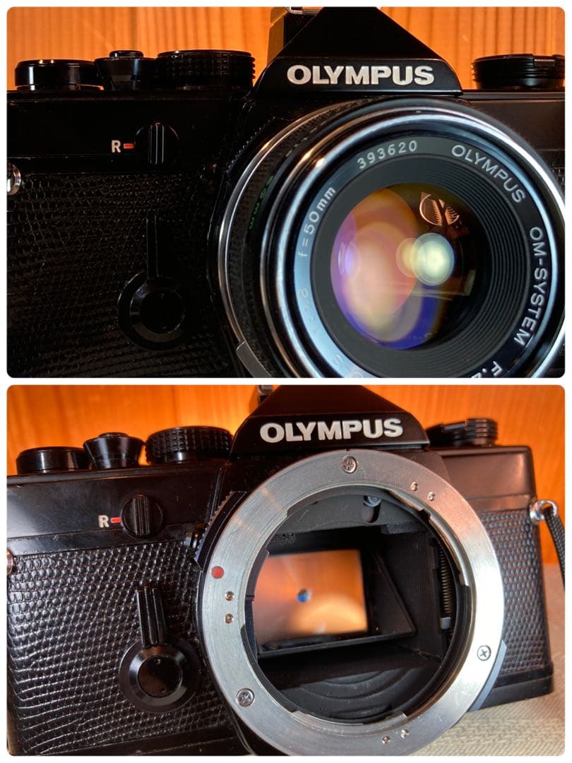 完動品＊美品＊初期保証★OLYMPUS OM-1★リザード本革外装★作例多数！