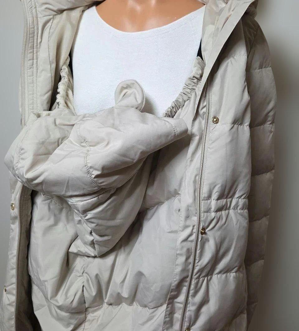 【新品】軽量ダウンワンタッチケープ付き マタニティコート サイズ M おまけ付き