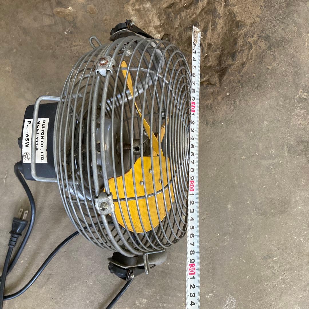 じ*ん様 DULTON ダルトン 金属製 レトロ サーキュレーター 扇風機 黄色