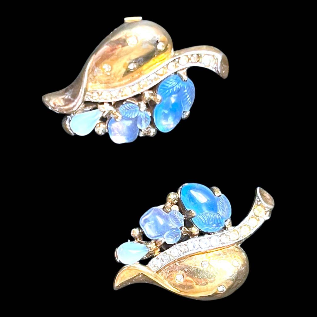 CROWN TRIFARI☆フルーツサラダ☆ファークリップブローチ＆イヤリング