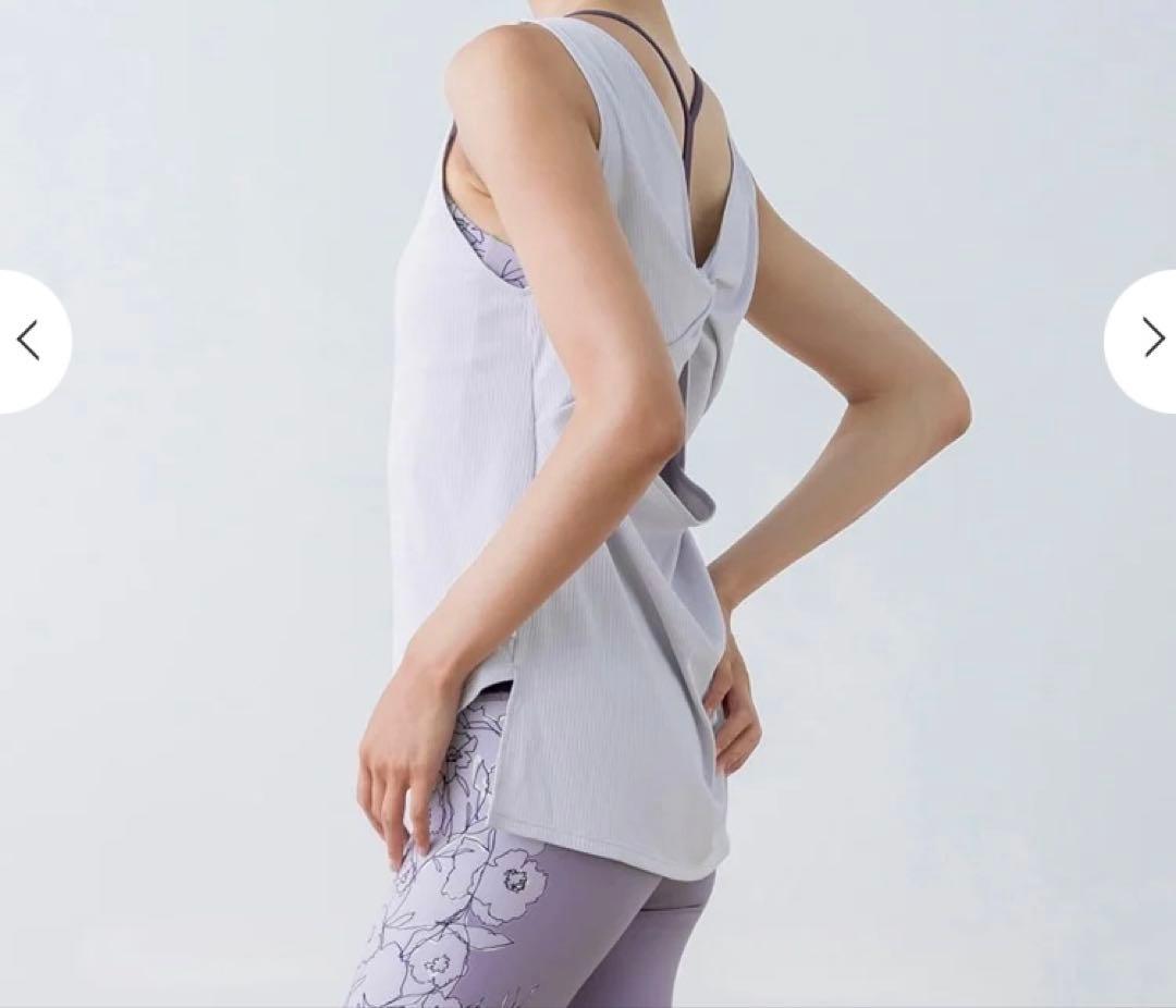 【SUKALA】ドローイングフラワーセパレートタンクトップ LL ピンク