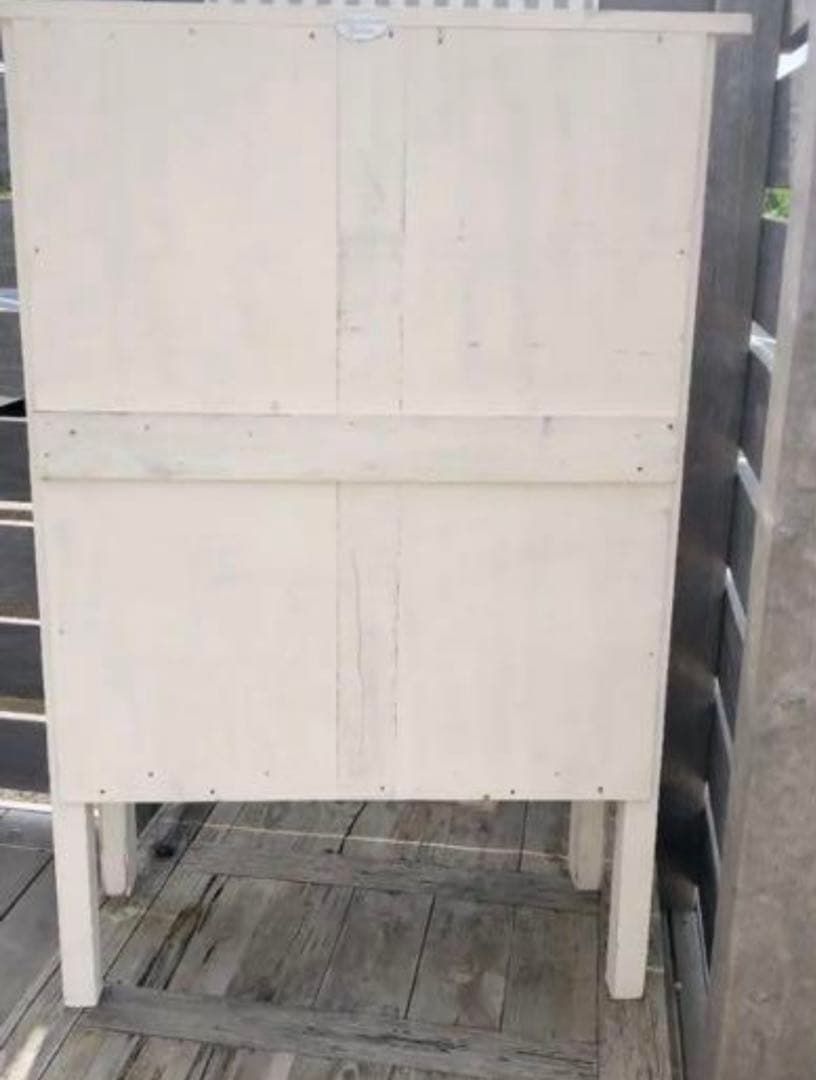 R*e様 【素敵なシャビー棚】キャビネット／食器ディスプレイ棚　ヴィンテージ