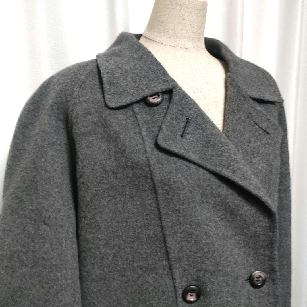 希少 Burberrys バーバリー カシミヤ ウール ダブルフェイスコート