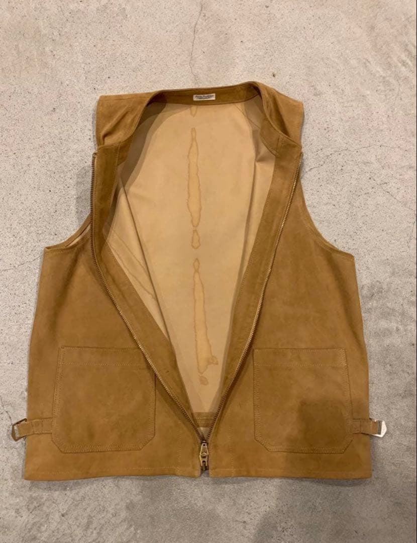 phigvel シープスキン　フルジップレザーベスト　36(1)