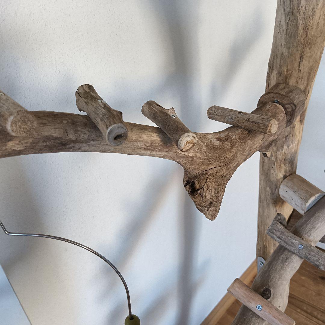 tarusiru バードアスレチックジム大型 天然木 自然木 流木 インコ