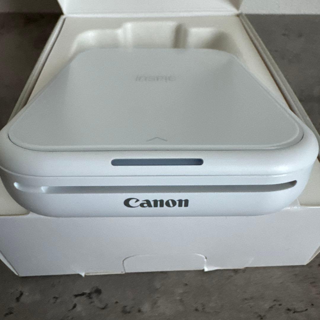 ま*◢様 美品Canon PV-223 WH ミニプリンターiNSPiC