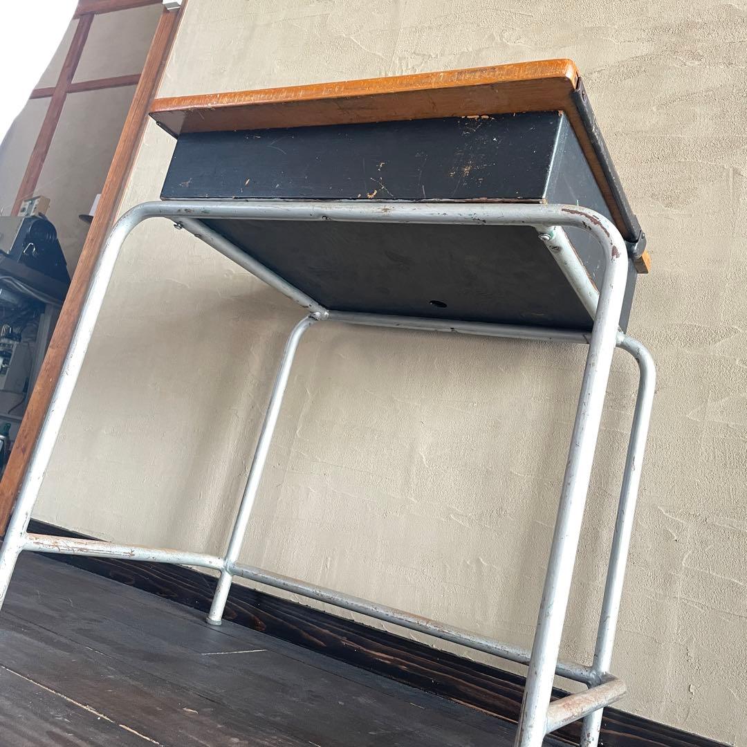 イギリス製　アンティーク　小学生　机　テーブル