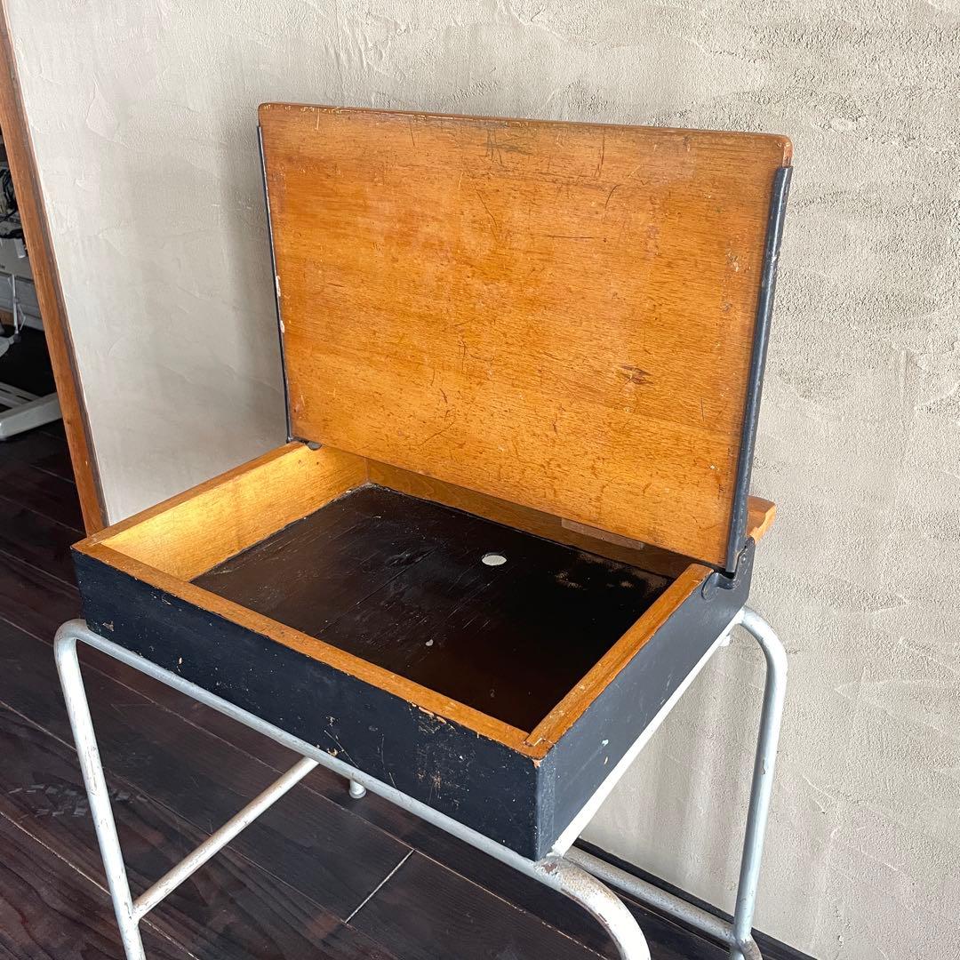 イギリス製　アンティーク　小学生　机　テーブル