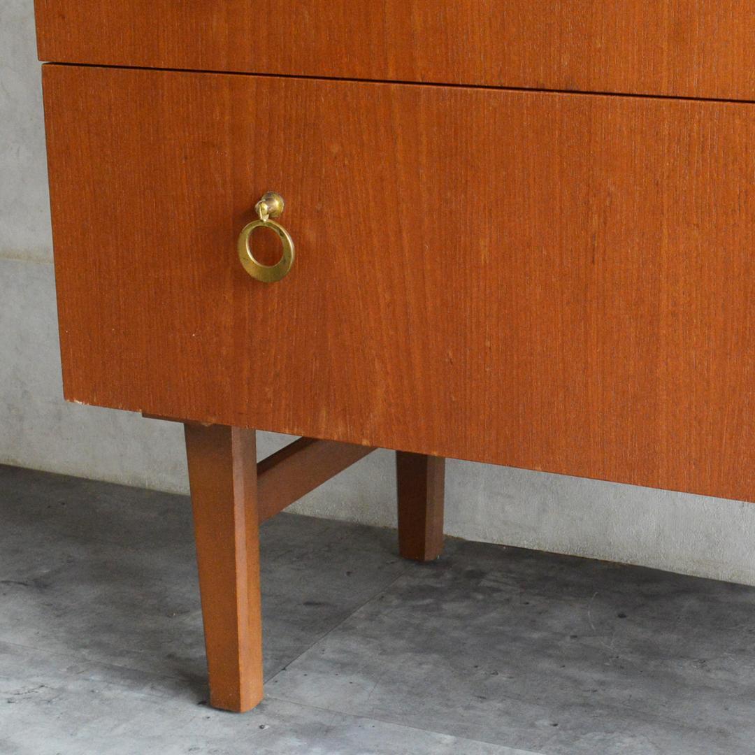 イギリスヴィンテージ ミッドセンチュリー チーク 5段チェスト 北欧家具 タンス