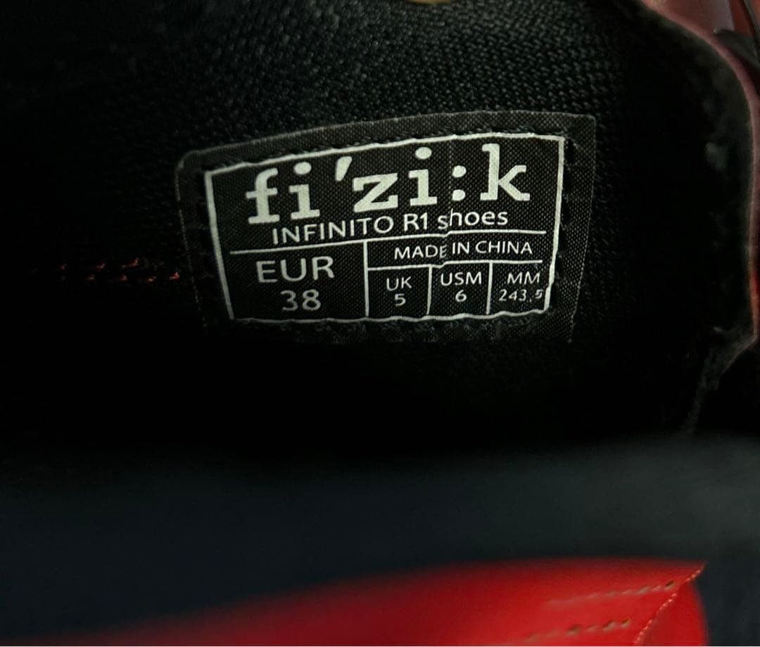 ✨お値下しました✨fi'zi:k R1B INFINIT boa レッドシューズ