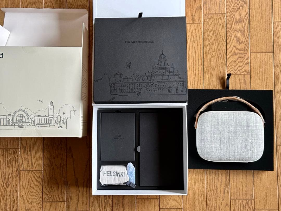 【美品】Vifa ポータブルスピーカー HELSINKI (Gray)