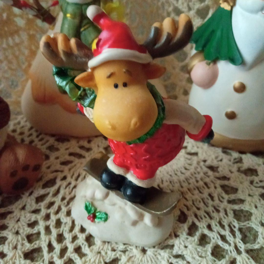クリスマス置物　サンタ・トナカイ・ベアー・雪だるま置物　クリスマスインテリア雑貨