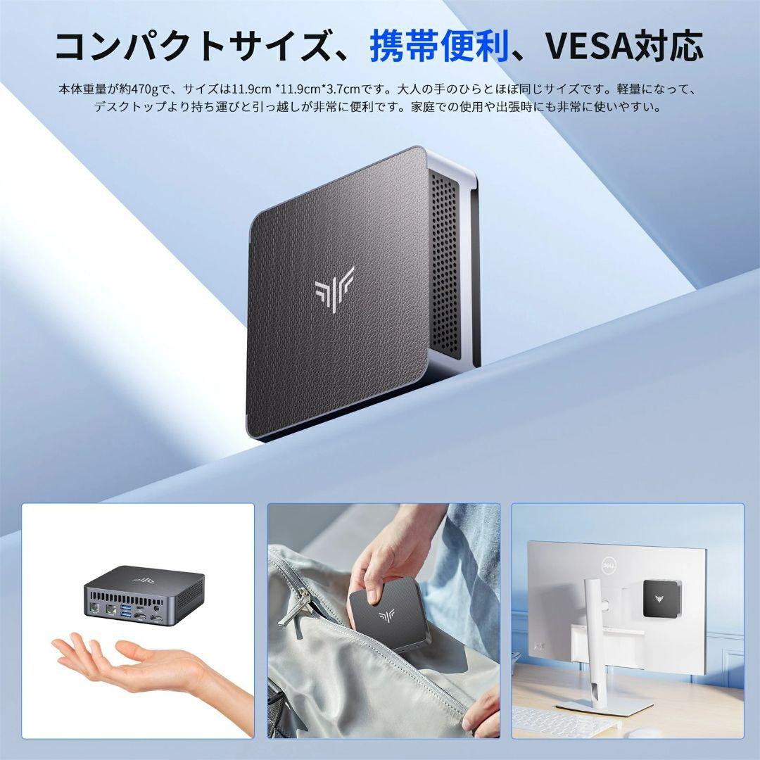 NiPoGi AM21 Ryzen 7 8745HS ベアボーン Win11