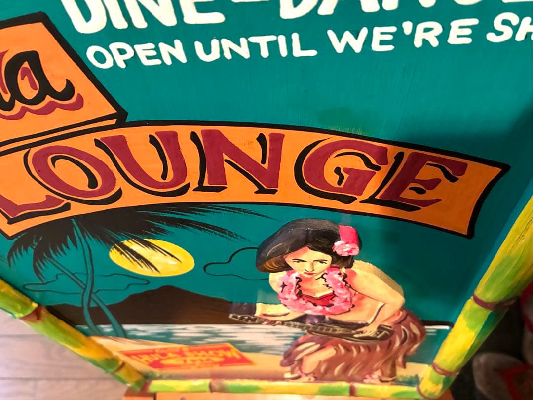 ハワイ　フラガール　サインボード　立体看板　ハワイアン雑貨