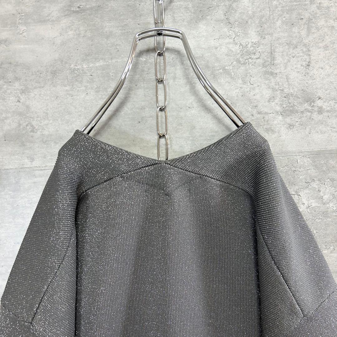 ほぼ未使用　ne Quittez pas ヌキテパ ラメ ニットカーディガン